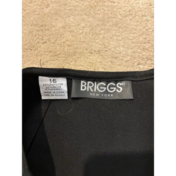 Briggs NY Black Skirt With Pleat Detail Size 16W - Picture 4 of 5